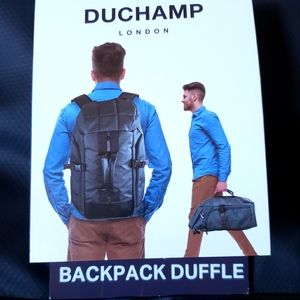 2 in 1, Backpack Duffle, Black